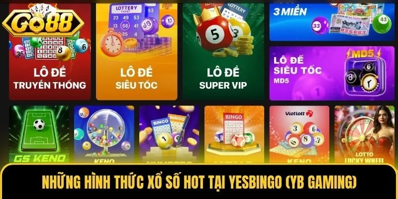 Yesbingo (YB Gaming) - Sảnh Xổ Số Uy Tín Số 1 Tại Châu Á 3 Những hình thức xổ số hot tại Yesbingo (YB Gaming)